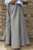 Arbi Gingham Palazzo Pant Chocolate